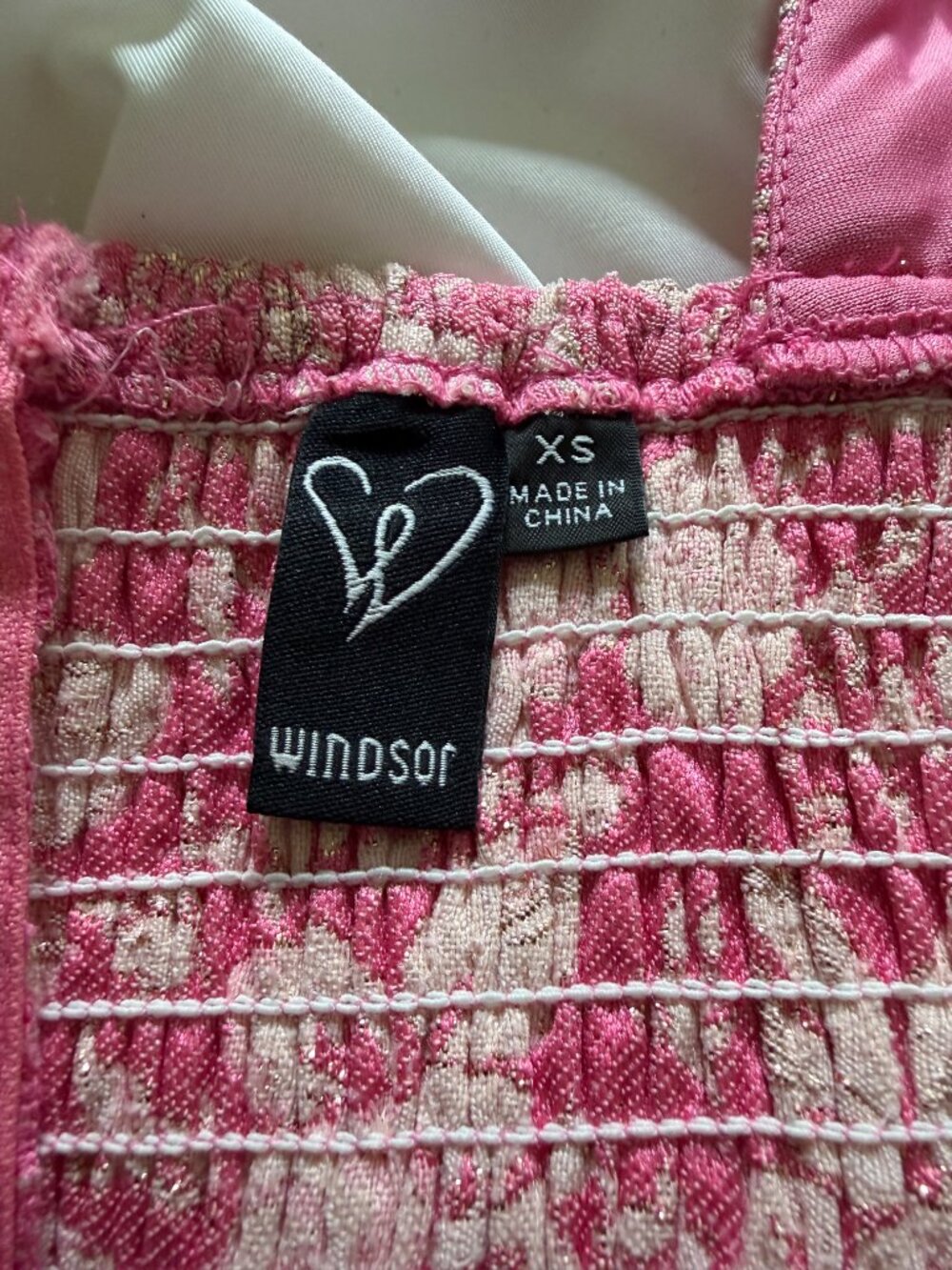 Windsor Pink and Cream Floral Mini Dress - Picture 4 of 4